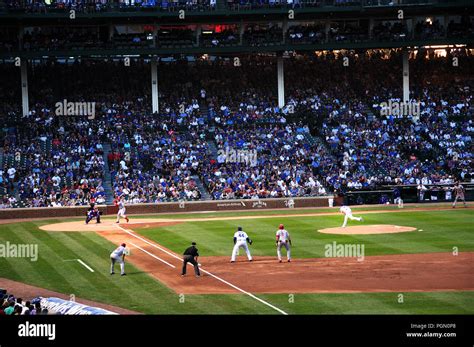 Mlb Chicago Del Estadio De B Isbol Wrigley Field Donde Los Chicago