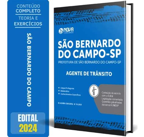 Apostila Prefeitura São Bernardo Do Campo Sp 2024 Agente Parcelamento