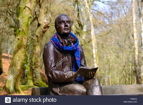 Robert Burns Sculpture At The Birks Of Aberfeldy Where He Was Inspired