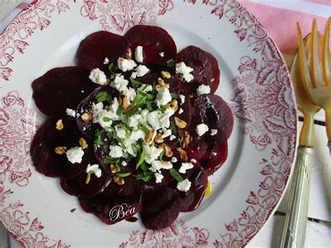 Carpaccio De Betteraves Rouges Au F Ta Les Petits Plats De B A