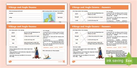 Lks Activity Revision Mat Vikings And Anglo Saxons