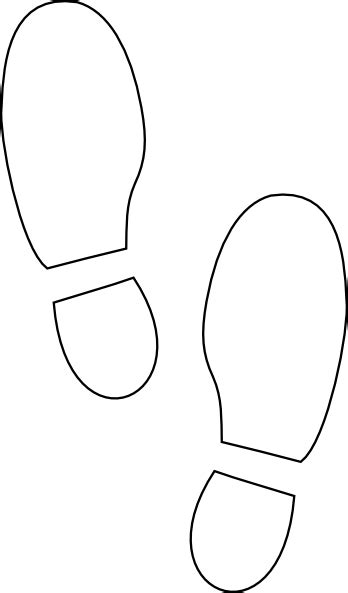 Shoe Print Outline - ClipArt Best