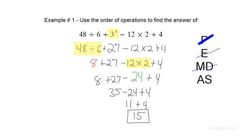 Using The Order Of Operations Without Parentheses Math