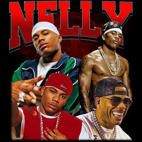 Nelly T Shirt Design Png Digital 4500x5100 Px Rapper Hiphop Retro