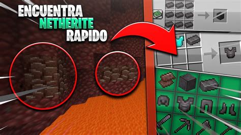 Como encontrar NETHERITE rápido MINECRAFT Como conseguir NETHERITE