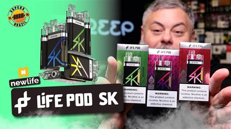 Lifepod SK Um Pod Descartável Squonk Sabor Incrível YouTube