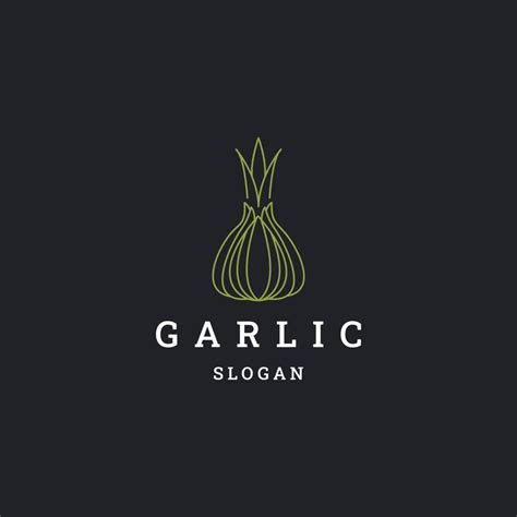 Garlic Logo Icon Flat Design Template 13644927 Vector Art At Vecteezy