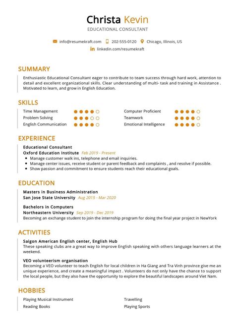 Education Resume Examples Page 3 Of 6 2023 Resumekraft