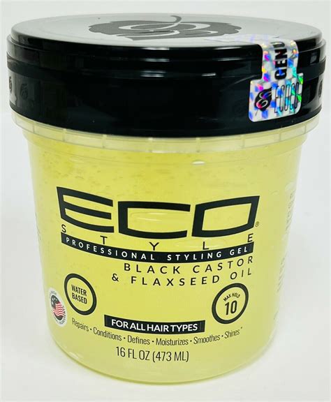 Eco Styler Black Castor And Flaxseed Oil Styling Hair Gel Max Hold 3216