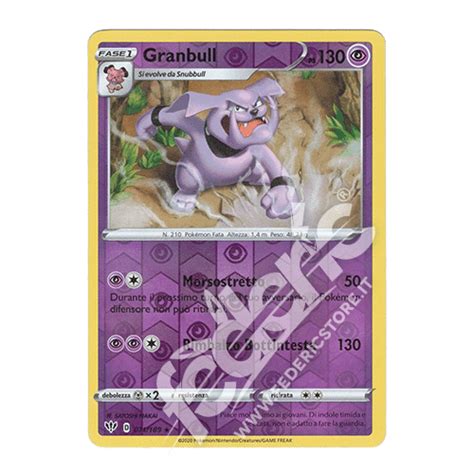 071 189 Granbull Rara Reverse IT MINT Federicstore