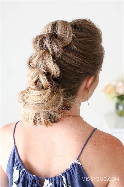 Pull Through Braid Low Bun MISSY SUE Cool Braid Hairstyles Braids