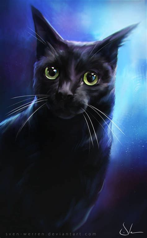 Cat with Purple Eyes by lilakatly on DeviantArt | Cats, Purple eyes, Cat art