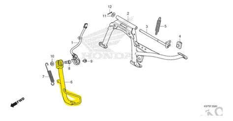 Cavalete Lateral Pcx At Original Honda