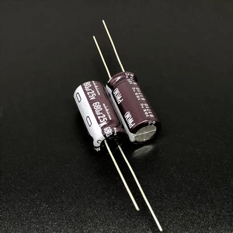 10pcs100pcs 680uf 25v Nichicon Pw Series 10x20mm Low Impedance Long Life 25v680uf Aluminum