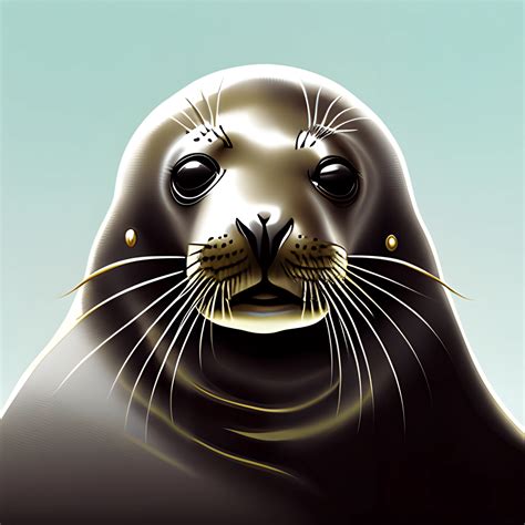 seal portrait artwork   ai scribbles