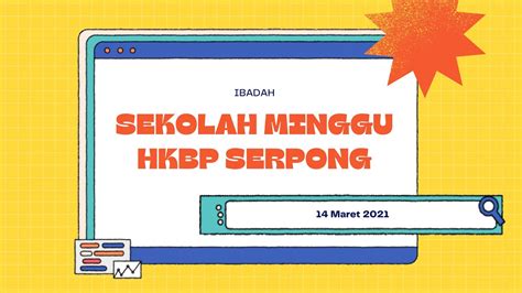 Ibadah Sekolah Minggu 14 Mar 2021 Mulai Jam 08 00 Wib Youtube