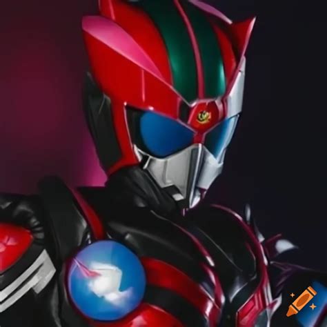 Photorealistic Female Kamen Rider In Symmetrical Pose On Craiyon