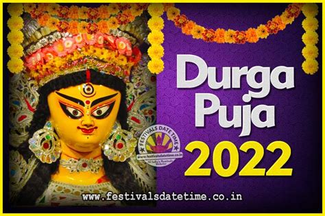 2022 Durga Puja Date And Time 2022 Durga Puja Calendar Festivals