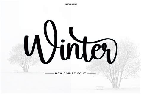 Winter Font By Asmunin78 · Creative Fabrica