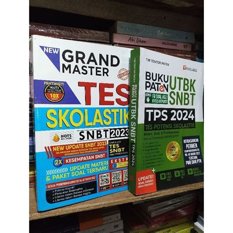 Jual Buku Paten Utbk Snbt Tps 2024 Tes Skolastik Snbt 2023 Shopee