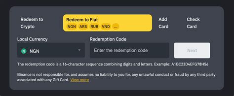 How Do I Redeem A Gift Card On Binance Binance Support