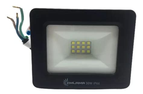 Reflector LED SMD de 30 W 6500 K IP66 blanco frío carcasa bivolta