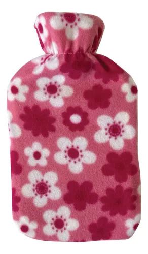 Bolsa De Agua Caliente Bremen C Funda Lt Flores Fucsia