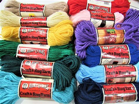 Aunt Lydias Craft And Rug Yarn 3 Strand Bulky Rug Yarn Etsy Rug Yarn