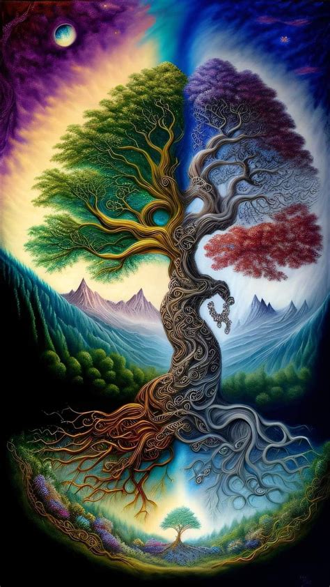 Pin By Alma Pari Passu On Magic Crystals Tree Of Life Artwork