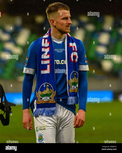 Sam Roscoe, Linfield FC player. BetMcLean Cup Final 2023, Linfield Vs ...