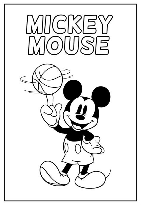 Desenhos Do Mickey Para Imprimir E Colorir Pinte Online