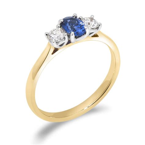 Oval Sapphire And Diamond Ring Pravins