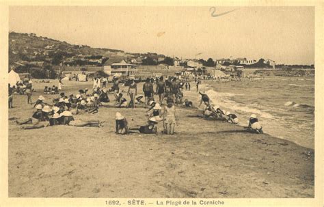 238 Sète corniche plage S te vieille carte postale Flickr