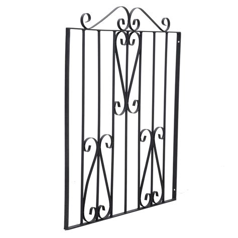 Black Metal Garden Gate Fence Gate – Garden Sanctuary