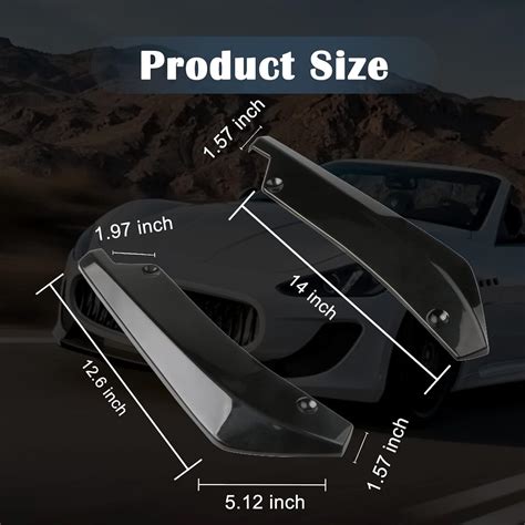 Buy Jeseny 2 PCS Car Rear Bumper Guard Diffuser Splitter Front Bumper