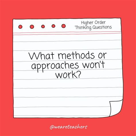 50 Higher Order Thinking Questions To Challenge Your Students