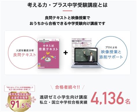 進研ゼミ中学受験講座の口コミと合格実績！【進研ゼミだけで中学受験】