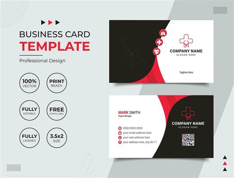 Professional Medical Doctor Healthcare Business Card Design Template