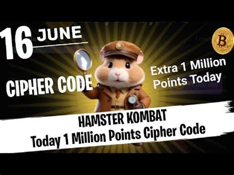 June Morse Code Hamster Kombat Million Points Daily Cipher