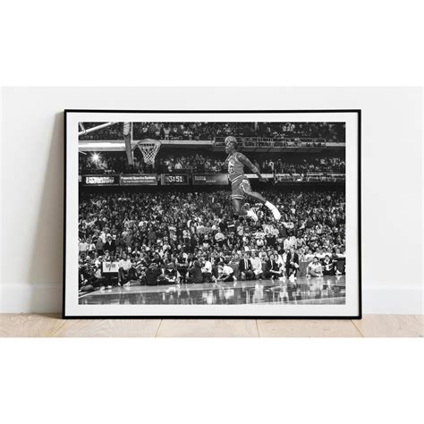 Michael Jordan Basketball Photo Poster Michael Jordan Dunk Inspire