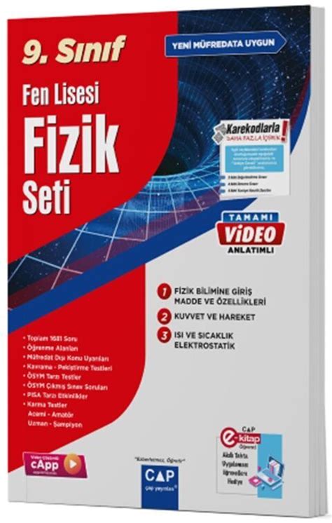 9 Sınıf Fizik Konu Anlatımlı Soru İşler Kıbrıs