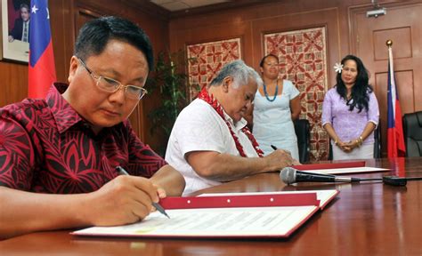 Samoa China Agreement Signed Government Of Samoa