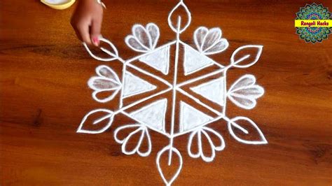 Margazhi Flowers Padi Kolam Easy New Year Kolam Dots Dhanurmasam