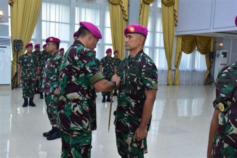 Empat Jabatan Strategis Di Lingkungan Korps Marinir Di Serah Terimakan