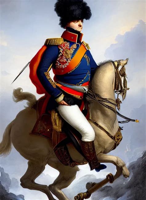 Grandiose Epic Portrait Of Napoleon Bonaparte French Stable Diffusion