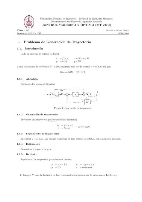 Pdf Problema De Generacion De Trayectoriabionanouni Wdfiles