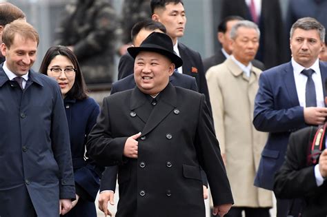 Smiling Kim Arrives By Train In Russia For His Putin Summit Politico