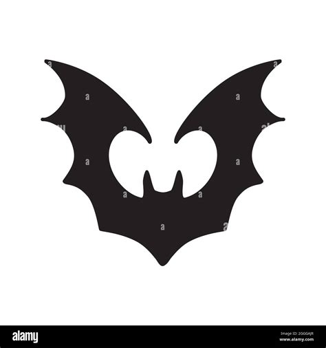 Halloween Bat Silhouette Design Isolated On White Background Vector