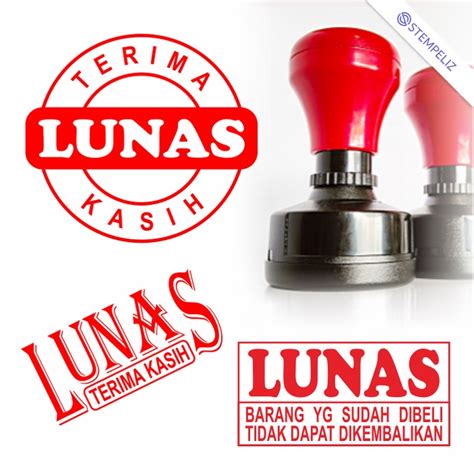 Jual Stempel Lunas Otomatis Tinggal Pakai Shopee Indonesia