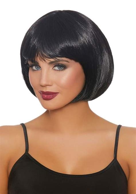 Short Black Bob Womens Wig